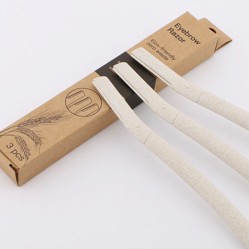 Eyebrow Trimmer 3 pcs - Environmentally Friendly Wheat Straw Degradable Material