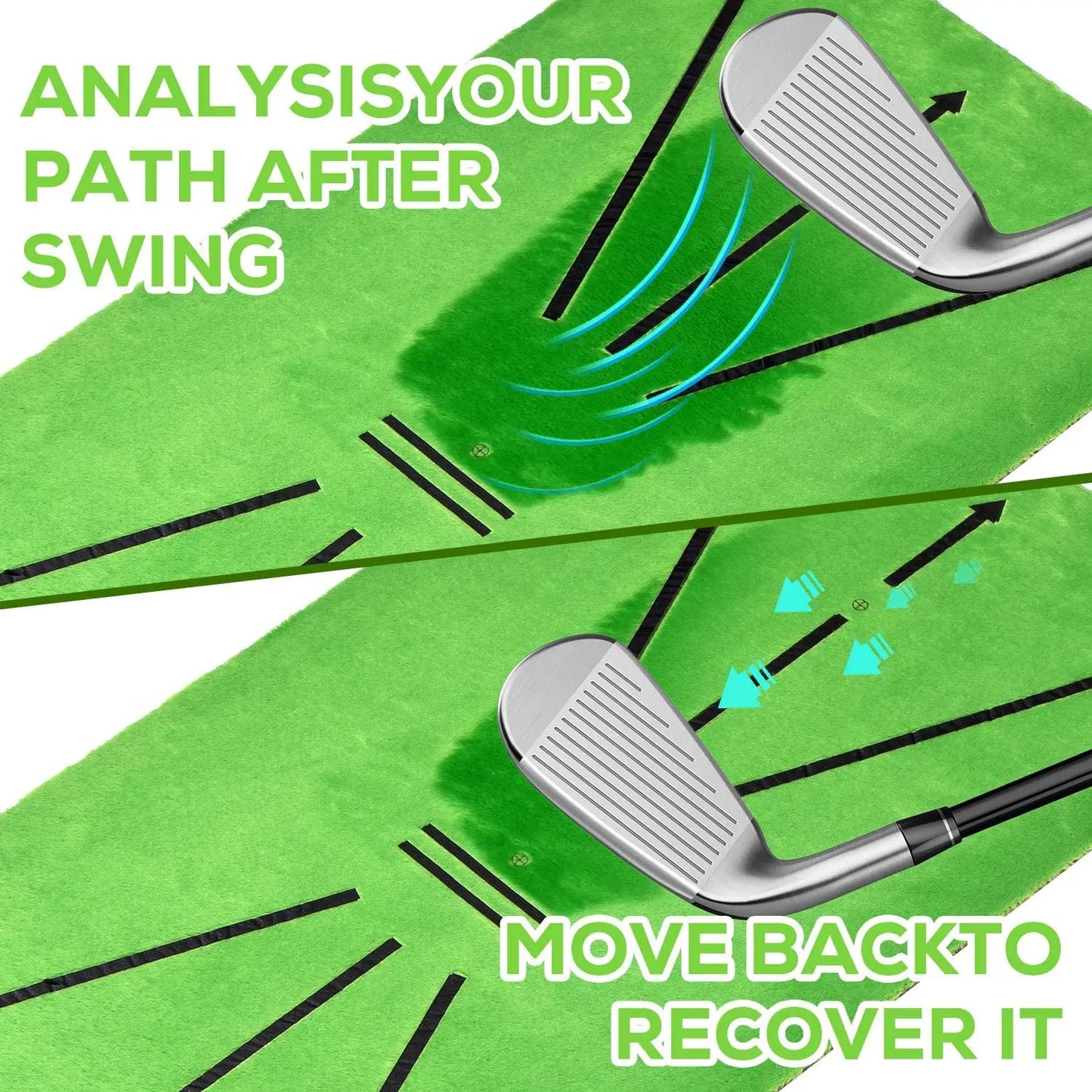 Golf Swing Trainer Mat - Swing trajector mat