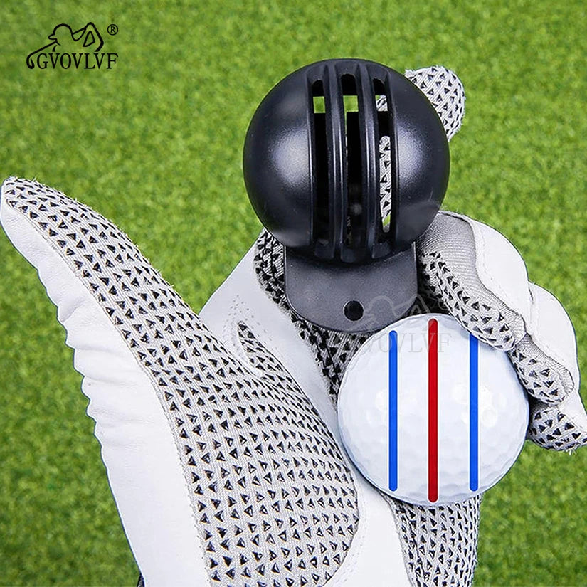 Golf Ball Line Marking Tool with Markers - Golf Putting Alignment Kit with Markers