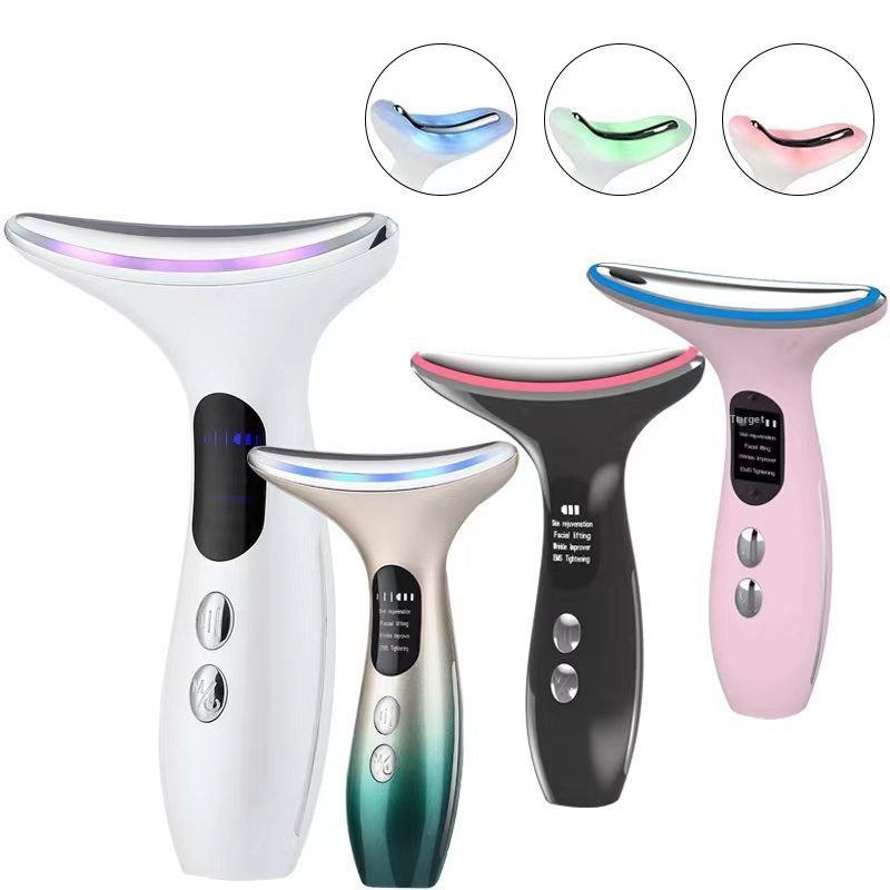 Color Light Massage Beauty Instrument - Micro current LED instrument for reduced wrinkles and improved collagen production